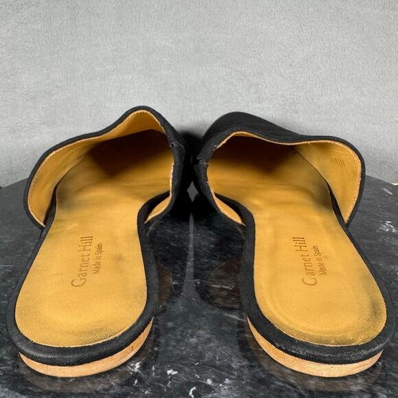 Garnet Hill Essential Iris Mules Black Suede Women’s Size 38/ 8 US - Picture 4 of 7